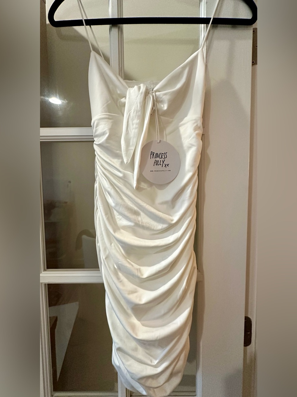 New With Tags Princess Polly Loren Mini Dress White - Size US 4